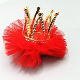 DAIIIBABYYY  - Children's Princess Mesh Hairpin Girls Rhinestone Crown Hair Clip Hair Accessories Sweet Lovely Tiara Headwear