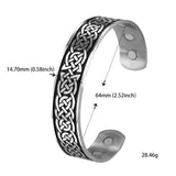 DAIIIBABYYY  -  Irish Celtic Knot Viking Stainless Steel Bracelet for Men and Women Fashion Retro Magnetic Talisman Jewelry Gift New 2024