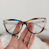 DAIIIBABYYY  -  Fashion Cat Eye Frames Transparent Computer Glasses Women Anti Blue Light Vision Care Optical Classic Vintage Photochromic Lens