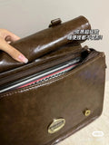 Daiiibabyyy Japan Preppy Style Uniform Shoulder School Bags for Women PU Leather Large Briefcase Tote Handbag For Girls Backpack bagpack