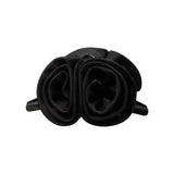 Daiiibabyyy Elegant Vintage Satin Colour Rose Flower Hair Claw  Ponytail Holder Hair Clip Hairpin Women Girl Barrettes Hair Accessories