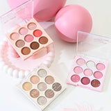 Daiiibabyyy Ice Cream Eyeshadow Palette Glitter Rose Aegyosal Blush Oat Milk Tea Purple Eye Shadows Cool Tone Korean Makeup Women Cosmetics