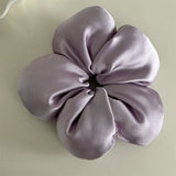 DAIIIBABYYY  -  Korean Exaggerated 3D Flower Hair Rings Sweet Sponge Oversize Large Satin Hair Scrunchies Hair Ropes Headbands Hair Accessories