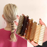 Daiiibabyyy  Ponytail Elastic Hair Bands Rubber Hair Ties Bundle Scrunchies Telephone Wire Hair Accessories Fashion Hairbands Women Headband