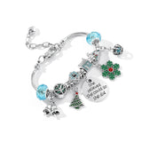 DAIIIBABYYY  -  New Design Charm Bracelet Christmas Santa Claus Crystal Beads Bracelet For Women Girl Korean Sweet Cute Jewelry Xmas Gifts