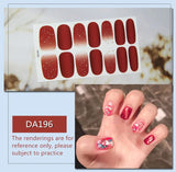 Daiiibabyyy Baking Free Fashion Nail Art Sticker Full Cover Wraps Decorations DIY Manicure Solider Nail Vinyls Adhesive Beauty Pre-designed