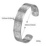 DAIIIBABYYY  -  Irish Celtic Knot Viking Stainless Steel Bracelet for Men and Women Fashion Retro Magnetic Talisman Jewelry Gift New 2024