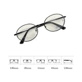 Daiiibabyyy -  Retro Oval Glasses Frame Women Lovely Ins No Makeup Plain Glasses Men Eyewear Cute Decorative Computer Glasses