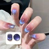 Daiiibabyyy 8ml Cat Eye Magnetic Gel Nail Polish Laser Magnet Soak Off UV LED Manicure Semi Permanent Nail for Art Gel Varnish Manicure