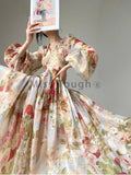 DAIIIBABYYY  -  Autumn New French Elegant Floral Midi Dress Woman Beach Style Holiday Long Sleeve Dress A-line Fashion Even Party Dress Vestidos