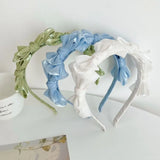 DAIIIBABYYYY  -  1PC Satin Mesh Bow Headband For Woman Girls Bright Silk Hairband Hair Hoop Fashion Hair Accessories Girl