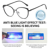 DAIIIBABYYY  -  Blue Light Blocking Women Photochromic Glasses Portable Vintage Optical Spectacle Computer Eye Protection Glass Fashion Eyewear