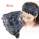 DAIIIBABYYYY  -  Wide Women Hairband Solid Lace Turban Solid Elastic Hair Bands Hair Accessories Headband for Women Girls Headdress