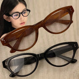 DAIIIBABYYY  -  Cat-ear Sunglasses Retro Cat Eye Female Sun Glasses for Women Frame Eyewear Travel Driving Outdoor UV400 Protection Eyeglasses