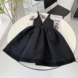 Daiiibabyyy black dress women V-neck sleevless sexy women dress knee length Y2k party dress black little dress elegant women