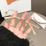 DAIIIBABYYY  -  Fashion Elegant Myopia Glasses Anti Blue Light Glasses Transparent Metal Frame for Women Men Computer Eye Protection Spectacles