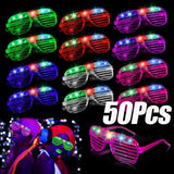 Daiiibabyyy 10-50pcs LED Neon Glasses 6 Neon Colors Light Up Party Glasses Glow in the Dark For Kids Adults Birthday Gifts Toys Party Favors