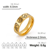 DAIIIBABYYY  -  Stainless Steel Solar System Ring Women Men Planets Sun and Moon Celestial Band Rings Space Lover Jewelry Valentine Gift