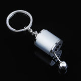 DAIIIBABYYY  -  Hot Sale Racing Steering Wheel Keychain Personality Modified Car Key Chain 6 Speed Gearbox Creative Model Metal Key Chain Gift