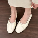 DAIIIBABYYY  -   2024 Pink Spring New Women Flat Fashion Round Toe Bow-knot Slip On Ballerinas Shoes Soft Flat Ladies Casual Dress Ballet Sh