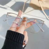 DAIIIBABYYY  -  New Brand Design Retro Lady Cat Eye Glasses Frame Fashion Anti Blue Light Eyeglasses Computer Goggles Women Reading Glasses Men