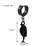 DAIIIBABYYY  -  Fashion Hip Hop Weapon Pendant Earrings Gothic Skull Ear Clip Earrings for Women Men Trendy Ear Accessories Charm Jewelry Gifts