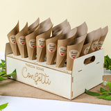 Daiiibabyyy Wood Wedding Kraft Paper Confetti Cones Holder Support For Wedding Cones Wedding Decor Confetti Tray Paper Cones Bride To Be