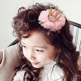 DAIIIBABYYY  - Children's Princess Mesh Hairpin Girls Rhinestone Crown Hair Clip Hair Accessories Sweet Lovely Tiara Headwear