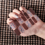 Daiiibabyyy Spring Creative 3D Nail Polish Colorful Nail Art Stickers Women Salon Full Nail Tips Beauty Sticker for Nails Nail Accesoires