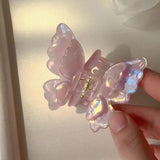 DAIIIBABYYY  -  New Fairy Butterfly Hair Claw Acetate Crab Hair Clip Summer Sweet Princess Shark Clip for Women Girl Hairpin Hair Accessories