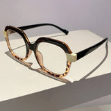 DAIIIBABYYY  - New Polygon Women Eyeglasses Frame 2024 Stylish Candy Color Computer Eyewear Trendy Brand Design Fashion Lady Spectacles