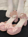 DAIIIBABYYY  -  Elegant Vintage Lolita Shoes Women Bow Kawaii Sweet Platform Shoes Female Korean Designer Fairy Buckle Shoes 2024 Summer New