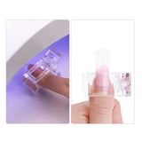 10PC Transparent Nail Art Clips Gel Polish Fixed Extension Fingernail Building Tips Plastic Clamps Manicure Tools Nail Clip