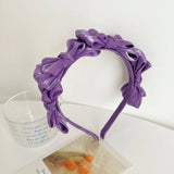 DAIIIBABYYYY  -  1PC Satin Mesh Bow Headband For Woman Girls Bright Silk Hairband Hair Hoop Fashion Hair Accessories Girl