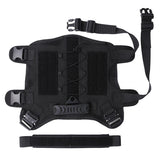 Daiiibabyyy Nylon K9 Tactical Dog Harness No Pull Metal Buckle Pet Harness Vest Adjustable for Medium Large Dogs Shepherd Malinois Training