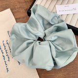 DAIIIBABYYY  -  Korean Spring New Light Blue Elastic Fabric Band Hair Cord Head Cord High-Grade Hair Accessories For Sweet Girls