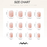 Daiiibabyyy 24press on Nail White Shading Lines The Magic Mirror Pink Special Nail Plate Free Tools Full Nail Tips  Short Press on Nails