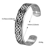 DAIIIBABYYY  -  Irish Celtic Knot Viking Stainless Steel Bracelet for Men and Women Fashion Retro Magnetic Talisman Jewelry Gift New 2024