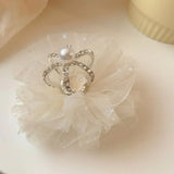 DAIIIBABYYY  - Children's Princess Mesh Hairpin Girls Rhinestone Crown Hair Clip Hair Accessories Sweet Lovely Tiara Headwear