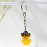 Daiiibabyyy Kawaii Cute Little Yellow Duck Keychain Cartoon Duck Keyring Car Key Chain Bag Purse Pendant School Bag Charm Lovely Gifts