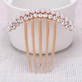 DAIIIBABYYY  -  Elegant Pearl Hair Combs Hairpin for Women Luxury Crystal Bun Decor Wedding Bridal Hair Claw Clips Hair Jewelry Accessories