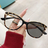 DAIIIBABYYY  -  New Cat Eye Large Frame Women Anti Blue Light Glasses Fashion Printing Solid Computer Glasses Frame Eyeglasses Lentes Para Mujer