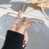 DAIIIBABYYY  -  New Brand Design Retro Lady Cat Eye Glasses Frame Fashion Anti Blue Light Eyeglasses Computer Goggles Women Reading Glasses Men