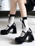 DAIIIBABYYY  -  Elegant Vintage Mary Janes Shoes Women Black Japanese Style Kawaii Platform Shoes Female Buckle Korean Designer Shoes New