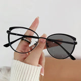 DAIIIBABYYY  -  Blue Light Blocking Women Photochromic Glasses Portable Vintage Optical Spectacle Computer Eye Protection Glass Fashion Eyewear