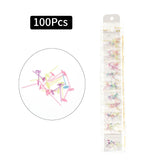 DAIIIBABYYY   -  Bear Anti-allergy Plastic Earrings PinsTransparent Rainbow Mix Color Stud Earrings for Women Jewelry Accessroies