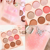 Daiiibabyyy Ice Cream Eyeshadow Palette Glitter Rose Aegyosal Blush Oat Milk Tea Purple Eye Shadows Cool Tone Korean Makeup Women Cosmetics