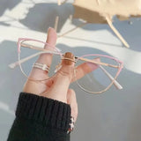 DAIIIBABYYY  -  New Brand Design Retro Lady Cat Eye Glasses Frame Fashion Anti Blue Light Eyeglasses Computer Goggles Women Reading Glasses Men