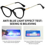 Daiiibabyyy   -  Eye Protection Anti-Blue Light Glasses Blue Ray Blocking Ultralight Frame Eyewear Metal Optical Spectacle Eyeglass Office