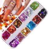 Daiiibabyyy Nail Sequins Irregular Heart Laser Sparkly Butterfly Design Nail Art Decoration Set Nail Glitter Flakes for UV Gel Manicure